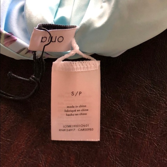 Onia Iona one piece swimsuit. Monstera sky blue - Picture 5 of 5